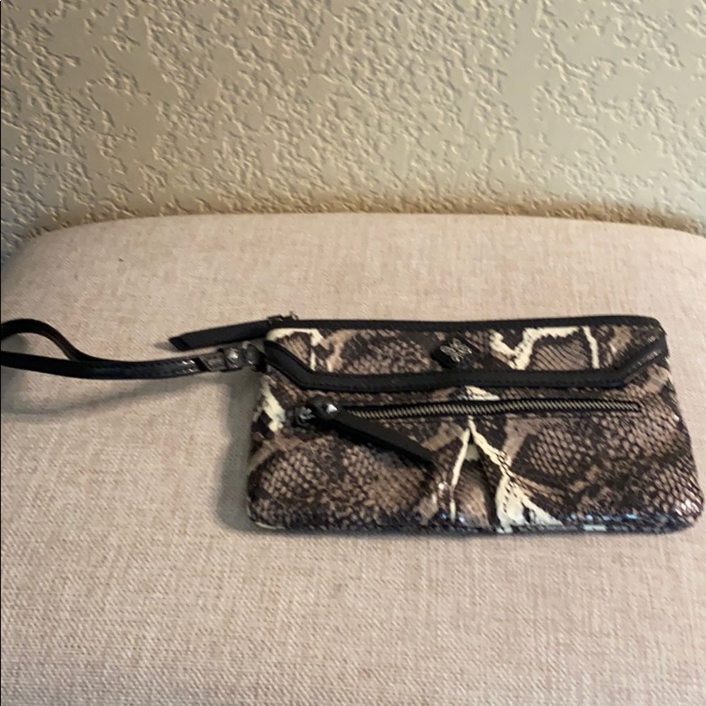 Vera Wand Python Print Clutch - image 1